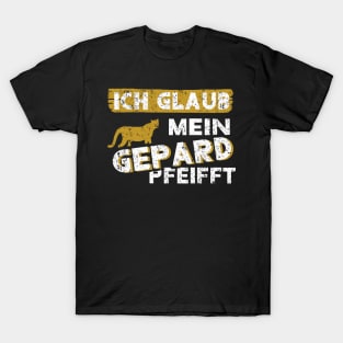 spruch Gepard Vintage Raubkatze Style Retro T-Shirt